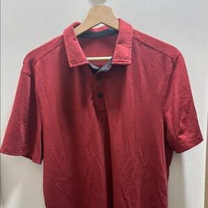 lululemon athletica Red Evolution Short-Sleeve Polo Shirt